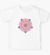 Pink Heraldic Rose Kids Tee
