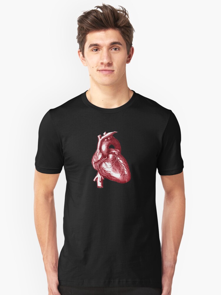 Alternate view of Vintage Heart Graphic Slim Fit T-Shirt