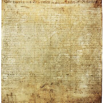 Artwork thumbnail, Original United States Declaration of Independence Matlack Version (1776) by allhistory