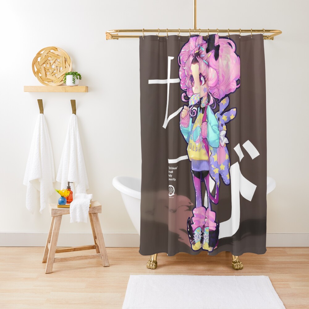 chibi Shower Curtain
