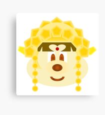 Gold Goddes Hat 鮑 鮑 1 (Twin Duvet Cover) Canvas Print
