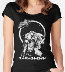 Interstellarer Kopfgeldjäger Tailliertes Rundhals-Shirt