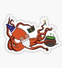 Octopus Wizard Sticker