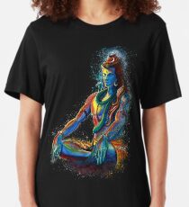 Eternal Lord Shiva in Meditation Slim Fit T-Shirt