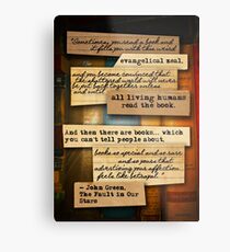 Thoughts from Books Metal Print