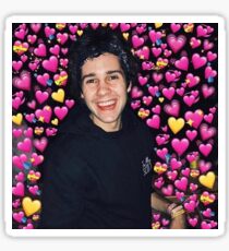 david dobrik with hearts Sticker