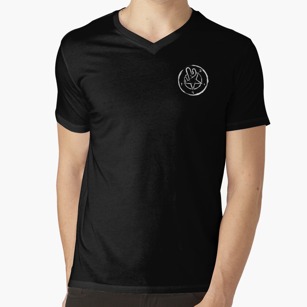 Cactagram - White V-Neck T-Shirt