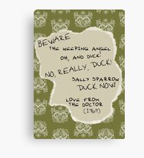 Love From the Doctor Canvas Print