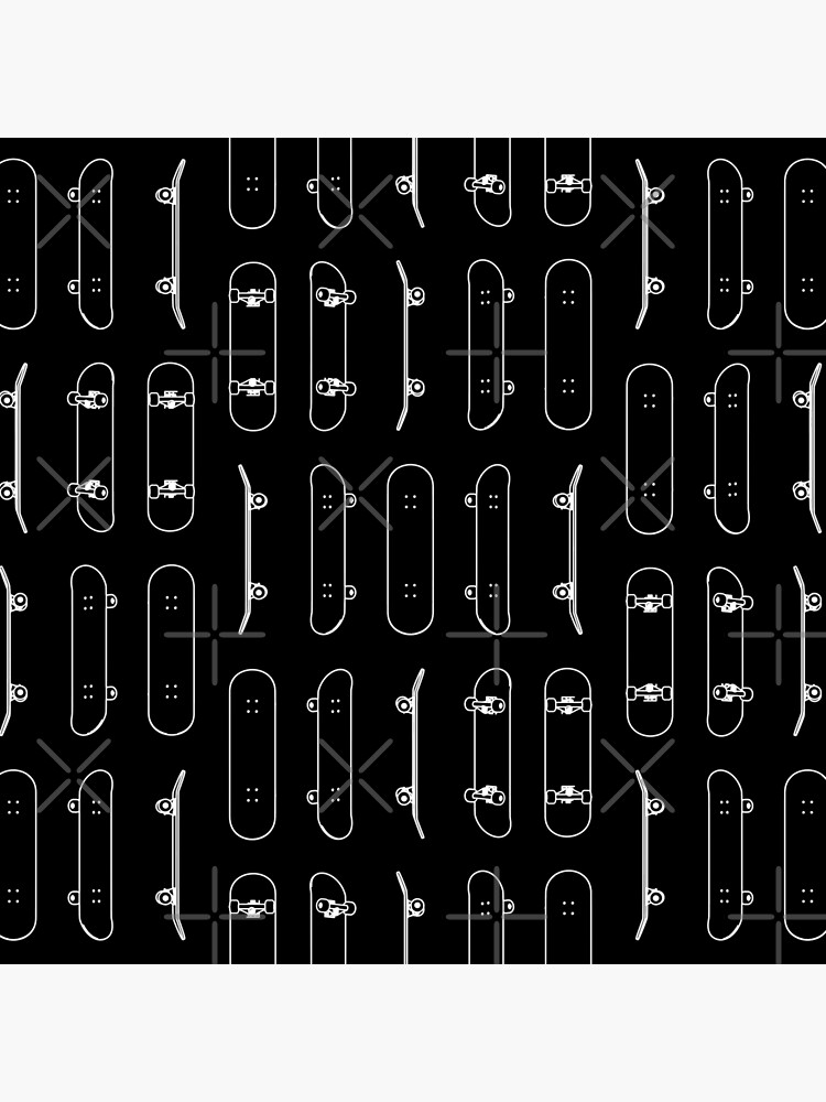 Skateboard Rows White Lines by AaronKinzer