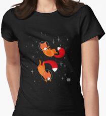 Space Foxes Women's Fitted T-Shirt