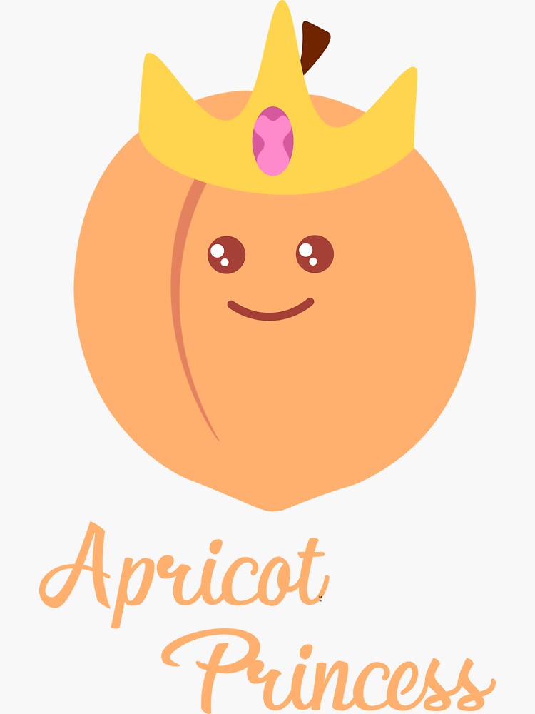 "Apricot Princess" Sticker by Martingls Redbubble