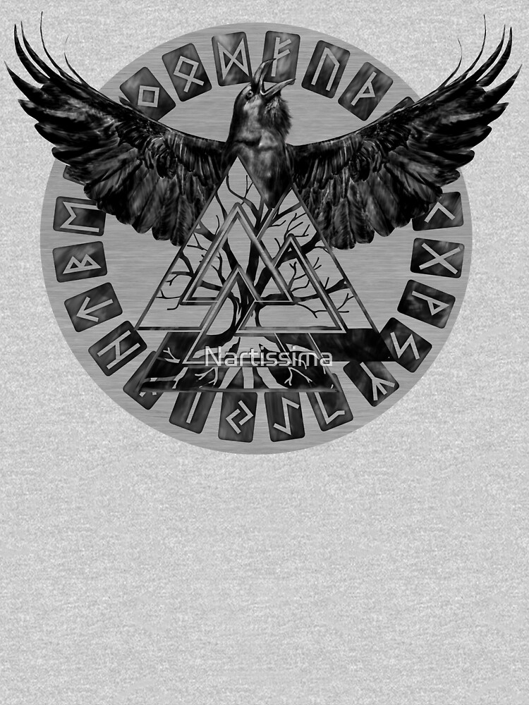 viking valknut raven