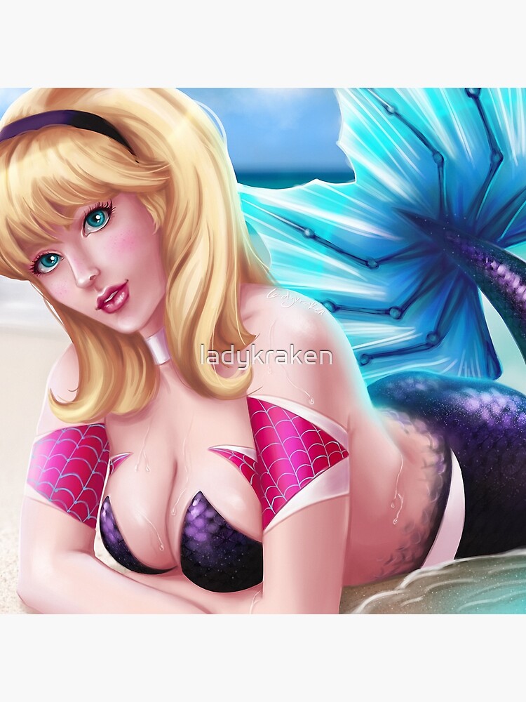 Spider Mermaid Gwen by ladykraken
