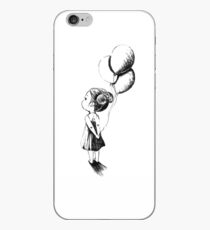 Vinilo o funda para iPhone Pequeña niña de globos