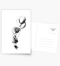Kleines Ballon Mädchen Postkarten