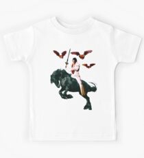 Heavy Metal Elvis Summons the Bats Kids Tee