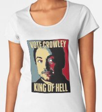 Vote Crowley - KÖNIG DER HÖLLE Frauen Premium T-Shirts