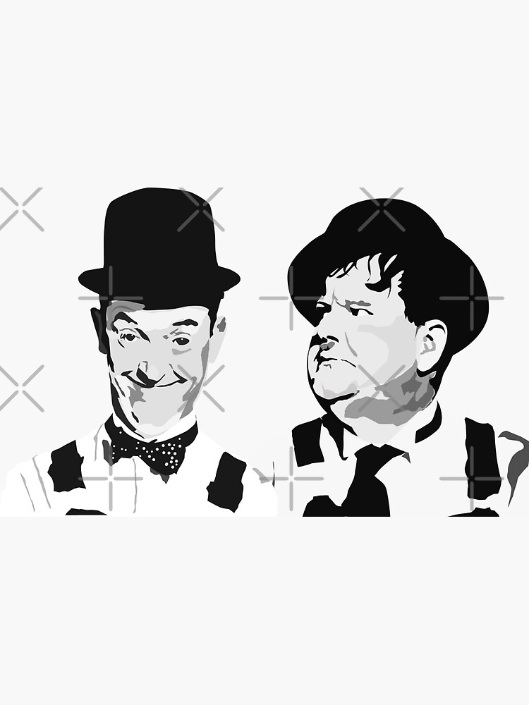 Laurel & Hardy best friends by mayerarts