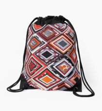 Test Pattern (Orange) Drawstring Bag