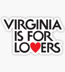 Offizielles Virginia ist für Liebhaber-Logo Sticker