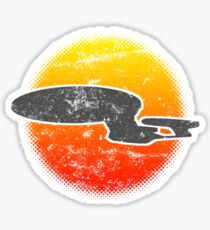 Galaxy D Class Starship 1701 - Light Sticker