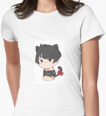 Katzenjunge Tailliertes T-Shirt für Frauen
