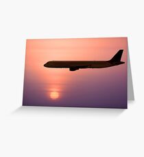 Jet Liner Greeting Card