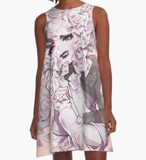 Alabaster A-Linien Kleid