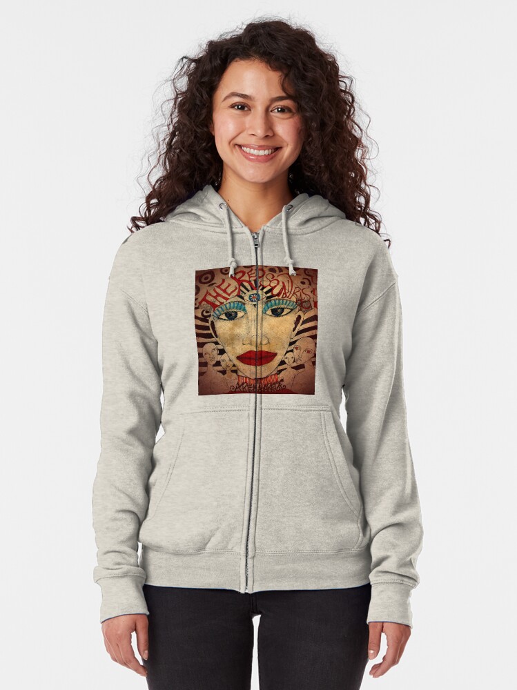 Vista alternativa de Sudadera con capucha y cremallera The Red Soundtracks - Art Cover