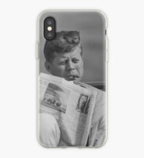 Vinilo o funda para iPhone JFK relajante fuera