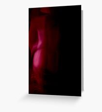 Figure in Red Greeting Card