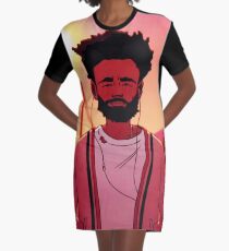Kindischer Gambino-Sommer T-Shirt Kleid