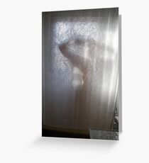 Sun Shower - Behind the Curtain Greeting Card