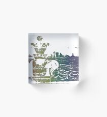 Sausalito - Rainbow Acrylic Block