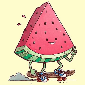 Artwork thumbnail, Watermelon Slice Skater by nickv47