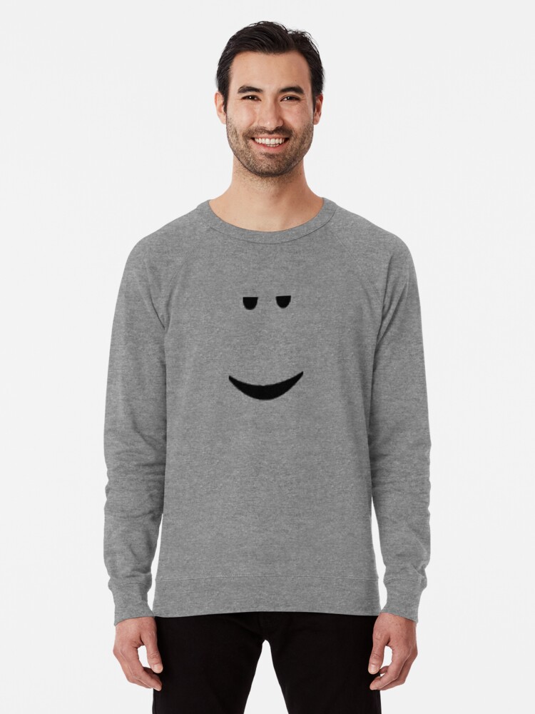 Roblox Chill Face Lightweight Sweatshirt By Ivarkorr Redbubble - cbj grey shirt w black face and mustach roblox