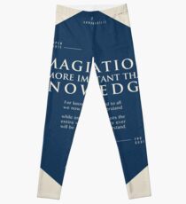 Legging Citas de: Albert Einstein en Imaginación - Cartel, camiseta, adhesivo y regalos