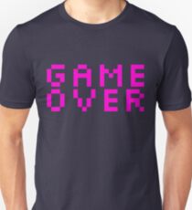 GAME OVER - Pink Retro Video Game Unisex T-Shirt