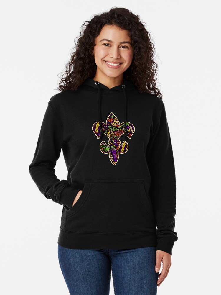 I Fleur-de-lis LA New Orleans Louisiana Mardi Gras Hoodie Pullover Sweatshirt
