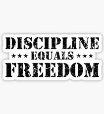 Discipline Equals Freedom Sticker
