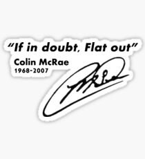 If in doubt, Flat out Sticker