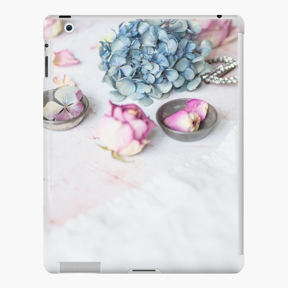 Hydrangea and pink petals iPad Case & Skin