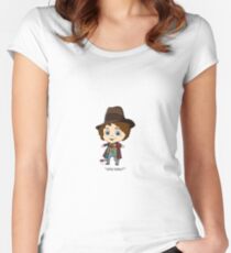 Fourth Doctor Women's Fitted Scoop T-Shirt