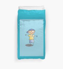 Boy in Cap by Chillee Wilson Duvet Cover