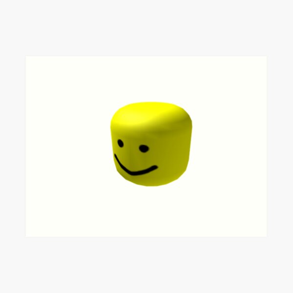 Roblox Head Wall Art Redbubble - roblox funny wall art redbubble