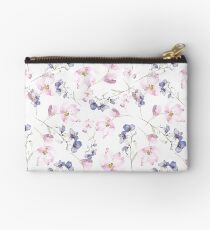 watercolor flowers Zipper Pouch