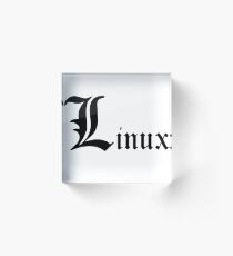 Linux Acrylic Block