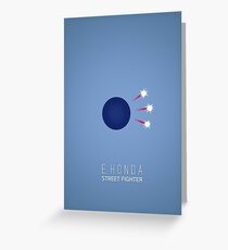 Street Fighter - E. Honda Greeting Card