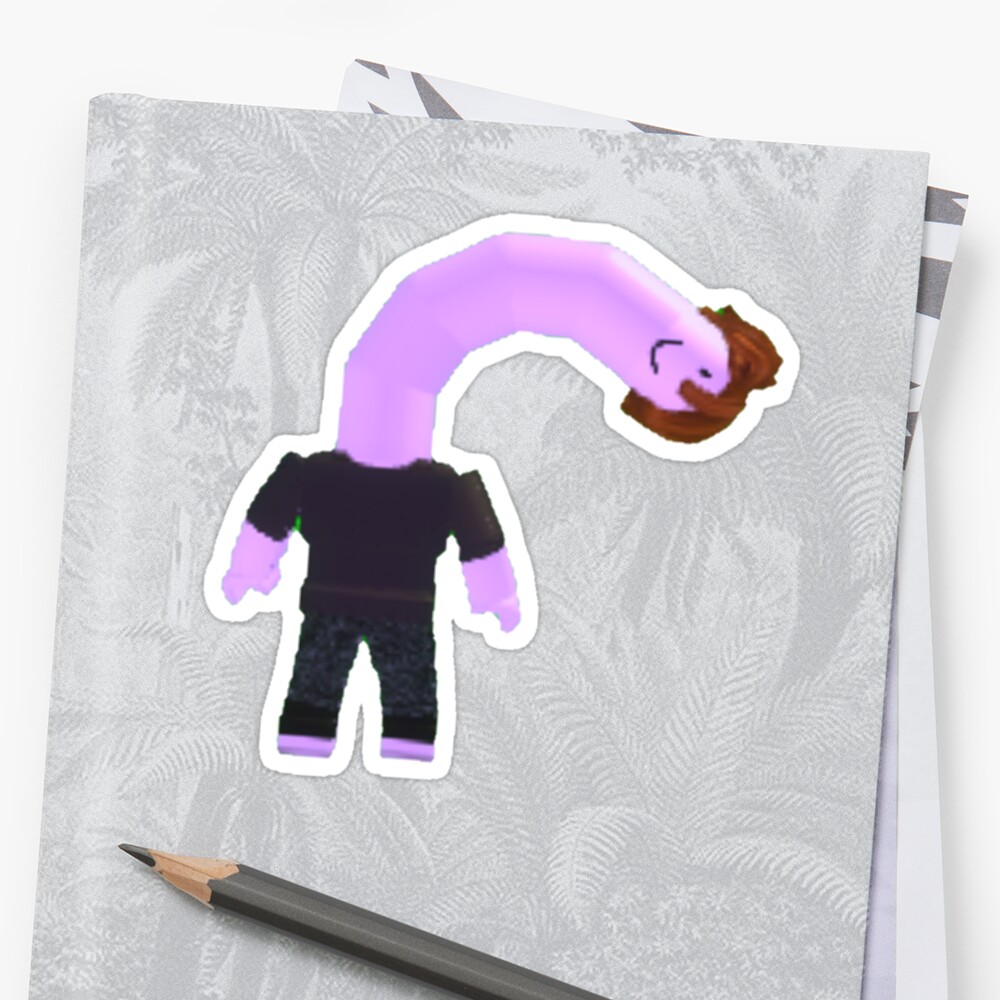 Long Neck Default Roblox Character Sticker By Greensocks69
