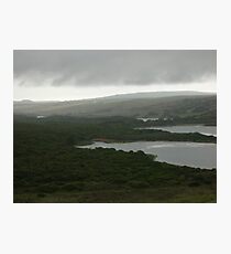 White line, dark sky Photographic Print